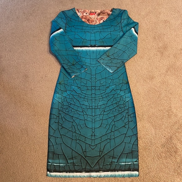 Animapop reversible sheath dress. EUC size small - Picture 3 of 5